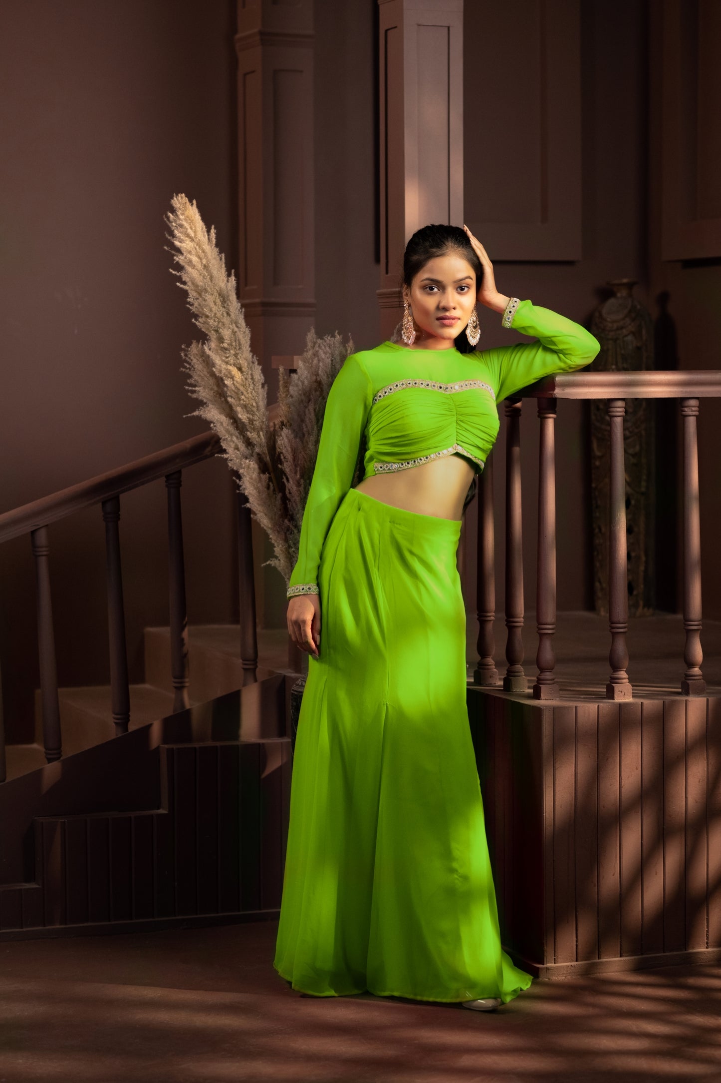 Radiant Fish Cut Lehenga