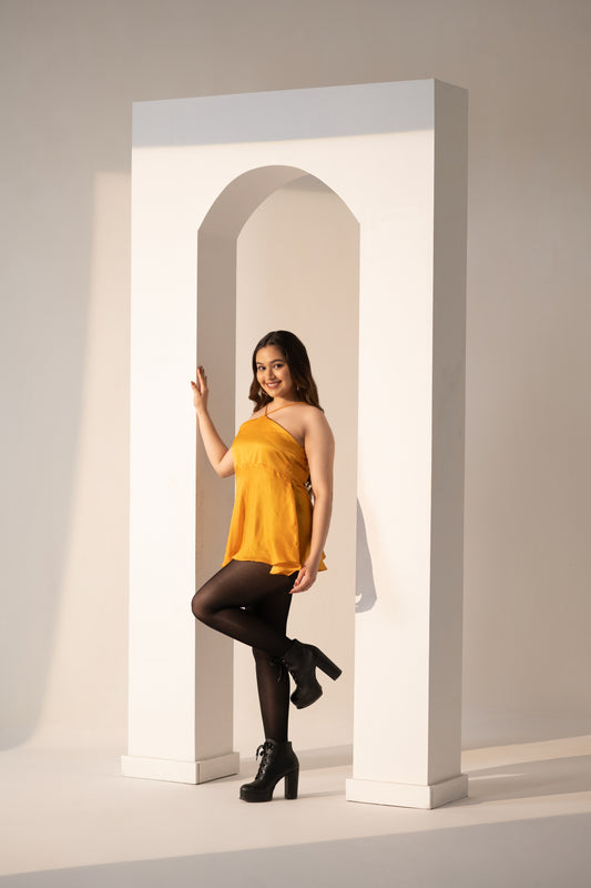 Silk Serenade Mini Dress