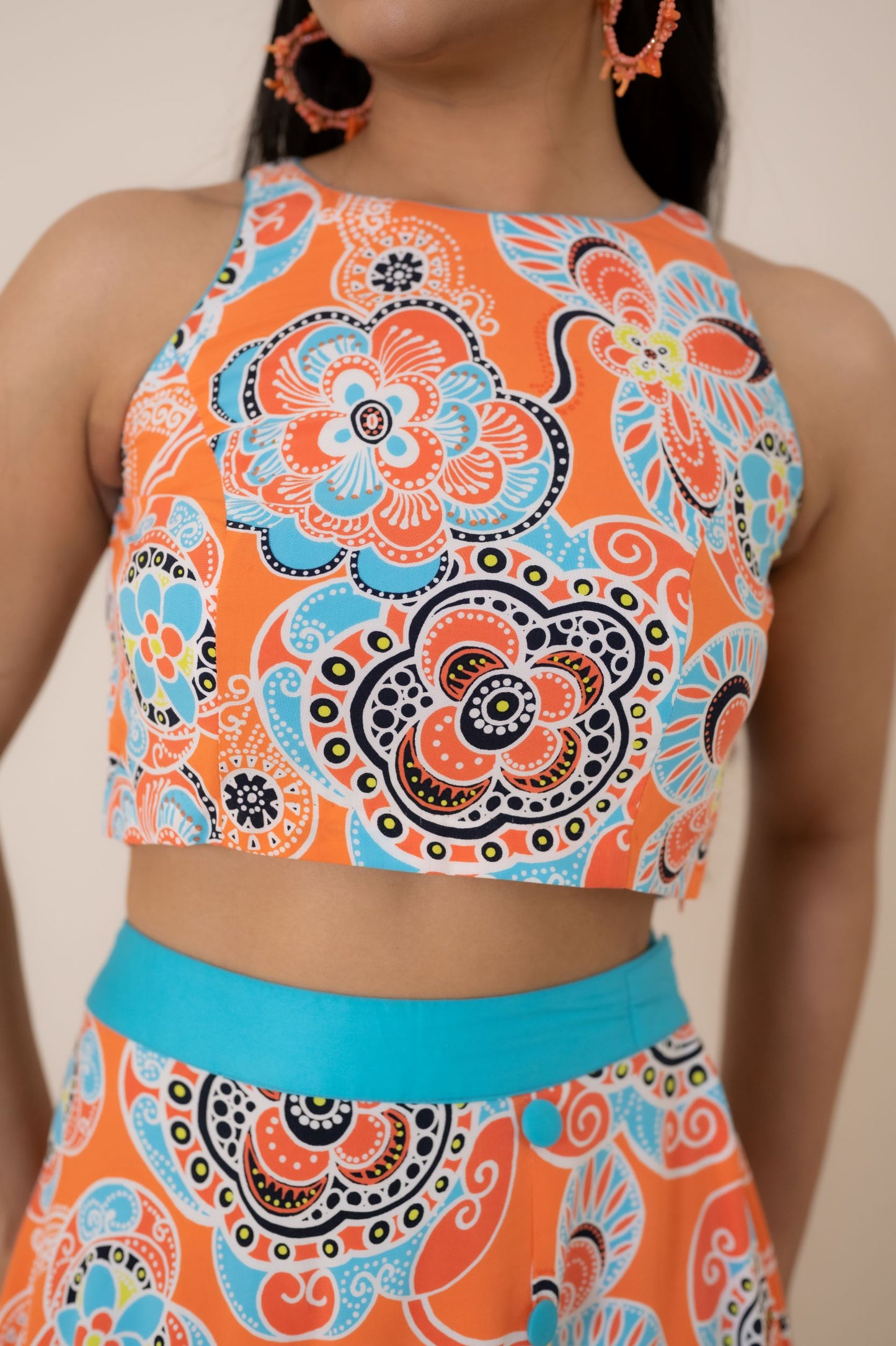 This Bohemian beach dress is one of the few women beach outfits which was designed to be your go-to summer dress. It can keep you cozy and comfortable all day long. The high slit skirt will make your legs look teasingly attractive and is one of the perfect beach dresses for honeymoon. Its an exquisite casual beach outfit which will fit you perfectly and make you feel relaxed and breezy. Fabric - Muslin